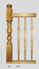 Treppenpfosten Geländer Holz Balkongeländer Holzgeländer  Pfosten  Buche Treppe