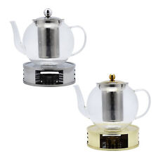 Echtwerk Teekanne aus Borosilikatglas Edelstahlfilter Edelstahldeckel BPA-frei