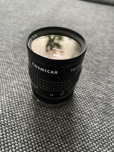 Cosmicar television lens 50mm - television,