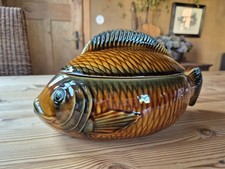 SARREGUEMINES France Fischtopf Heringstopf Fischterrine Suppenterrine
