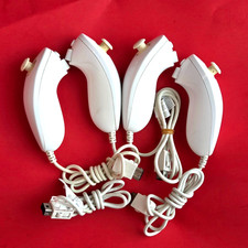 4x Official Wii Nunchuck White