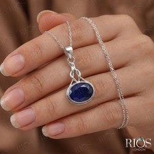 Sterling Silber tiefblauer