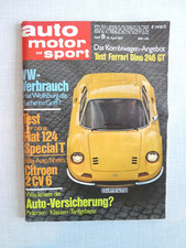 AMS 10. Apr 1971 # 8 Ferrari Dino 246 GT, Fiat 124 Special T, Citroen 2 CV 6