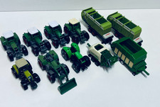 11 x SIKU Farmer 1:87 - 7 x Traktor + 4 x Anhänger - Mittelmäßig  #3877