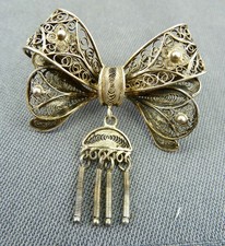 Brosche Silber vergoldet