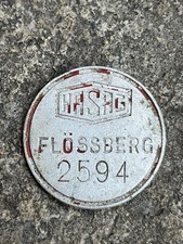 Zugangsmarke HASAG Flössberg Sachsen Wehrmacht WK2 WW2 Buchenwald Panzerfaust