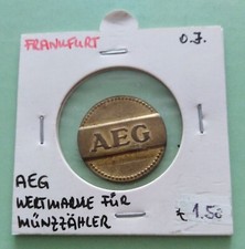 Jeton Token AEG Wertmarke 1 Münzzahler