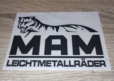 MAM Logo Aufkleber 7x10cm Sticker Decal Autocollant Tuning Alufelgen