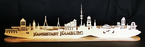 Wandbild beleuchtet skyline - wandbild,