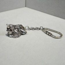 Schlüssel Anhänger Wildschwein Wildsau Tiere Wild Jäger Jagd Antik Silber 925/-