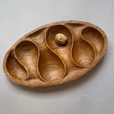 Holzschale Snackschale mit 6