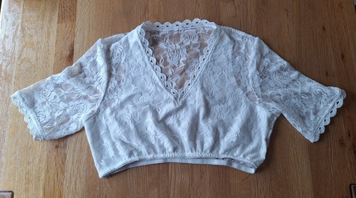 Dirndl bluse spitze - spitze,, halbarm