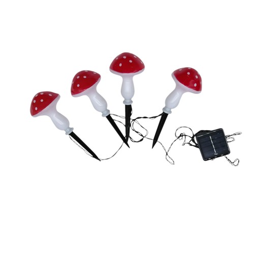 Led solar lichterkette pilze - led,