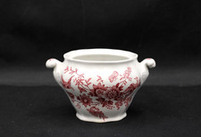 RIDGWAY Staffordshire Windsor England Zuckerdose Dose rot Keramik ohne Deckel