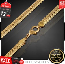 18k goldkette vergoldet - vergoldet, 50cm