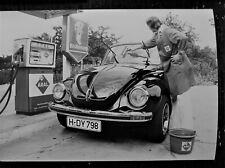 VW Cabrio  Käfer Oldtimer  Tankstelle Aral Tankwart 5 x ORIGINALE  FOTOS