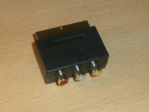 Adapter scart stecker 3 - adapter, /