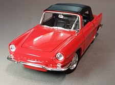Renault Caravelle Cabrio Softtop geschlossen 1959 rot Modellauto 1:24 Welly