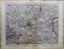 ANDREES HAND ATLAS MAP PLATE