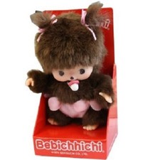 Monchhichi 235380 Bebichhichi Mädchen mit rosa Windel