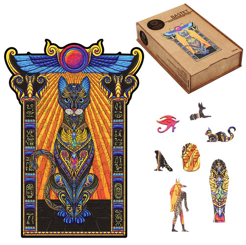 Fantasy puzzles bastet holz - fantasy,