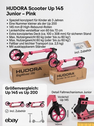 Hudora 14471 scooter 145 - hudora,
