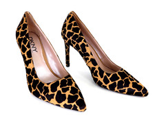 Leopard Heels Kalbshaar Pony