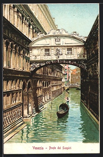 Lithographie venezia - lithographie,