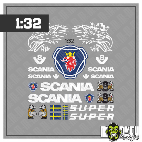 Scania aufkleber set - aufkleber,