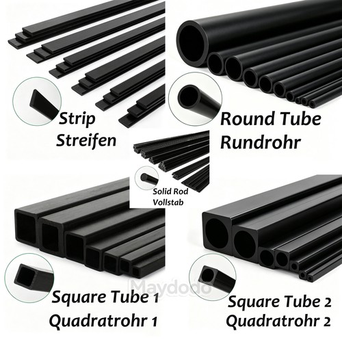 Runde quadrat 500mm - runde/quadrat, l=500mm