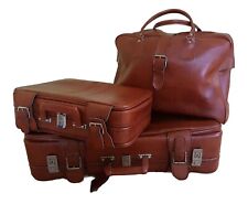 Koffer Set Reisekoffer 60er 70er Retro Vintage cognac braun