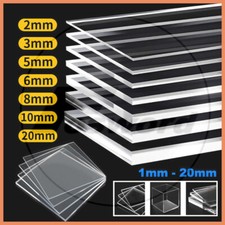 Klare Acrylglas Platten Zugeschnittene Plastik Platten 100-300mm dick 1mm -20mm