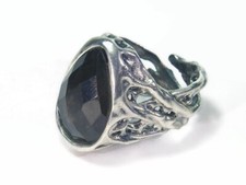 Rauchquarz ring 925er silber - rauchquarz,
