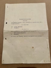 Achtung/originaler Lehrvertrag Wanderer-Werke