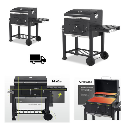 Tepro holzkohlegrill toronto - holzkohlegrill,