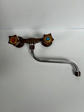 Mischbatterie mit unterem Schwenkauslauf, braun, Anschluß 150mm, DDR Artikel