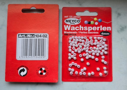 Meyco wachsperlen in - wachsperlen, mm