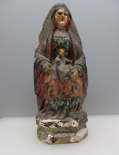 Antike muttergottes mit jesus - muttergottes,
