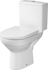 VBChome Stand WC Spülkasten Toilettensitz Absenkautomatik Waagerecht Ablauf