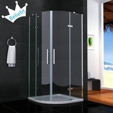 Duschkabine Runddusche Duschabtrennung 80x80/90x90mm Viertelkreis 6mm Nano-Glas
