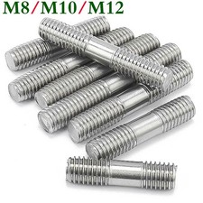 Doppelgewindebolzen DIN 835 Edelstahl A2 V2A Stehbolzen Stiftschraube M8 M10 M12