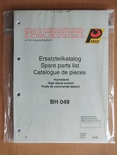 Ersatzteilliste Palfinger BH 049 Hochstand high stand control commande debout