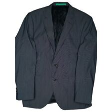 STONES Herren Stretch Jacke Sakko Blazer Business 52 L Blau Glanz dünn sportlich