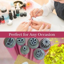 6 Stück Nail Art Stempel Stift Set, Nagel Graffiti Nail Art Punkte Werkzeuge