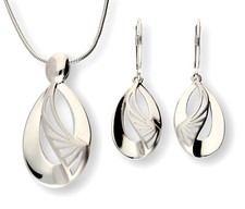 Echtes 925 Silber SCHMUCKSET /