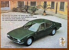 ISO Rivolta S4 1968-69 UK Einzelblatt Verkaufsprospekt Fidia Ferrari Maserati