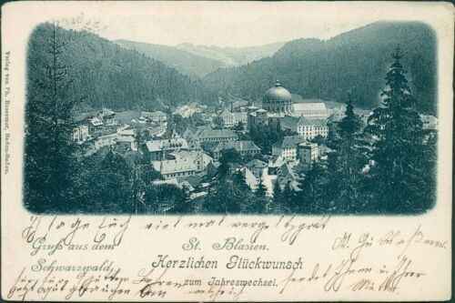 Ansichtskarte blasien - st.,