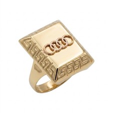 14k 585 gold herrenring audi - herrenring,