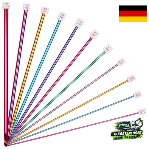 Tunesisches häkelnadel set - tunesisches, häkelnadel-set