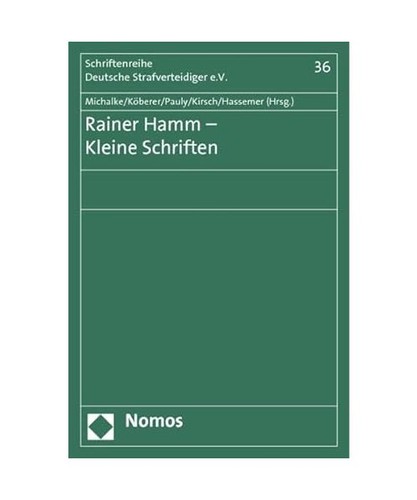 Rainer hamm kleine schriften - hamm,